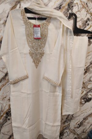 white gold dress
