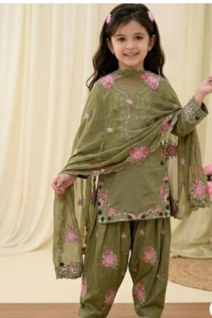 Kids Trending Farshi suit with heavy work- Mahira fashion
