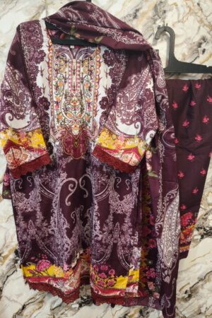 Pakistani embroiderd stiched dress-Mahira fashion