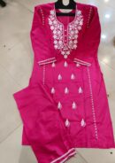 luckhnovy heavy chikenkari dresspinkmahira fashion
