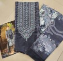 unstich embroiderd pakistani-blue gold-mahira fashion