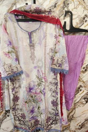 pink pure cotton pakistani stiched