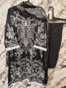 pakistani stiched black out fit