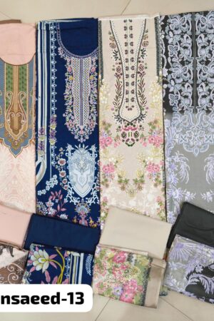 Set 4 Pcs embroidered Pakistani suit - Mahira Fashion
