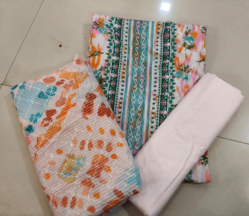 Unstiched Pakistani Pach Work Dressmulty Colour - Mahira Fashion