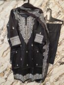Premium Black & White Ready-to-wear Pakistani Dress 2 - view 2