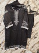 Premium Black & White Ready-to-wear Pakistani Dress 5 - view 2