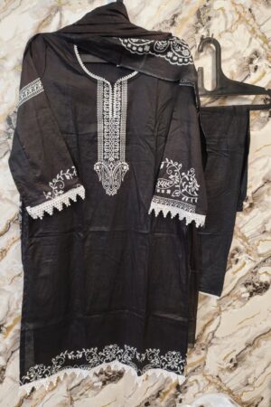 ✨ Premium Black & White ready-to-wear Pakistani dress 5-mahira fashion
