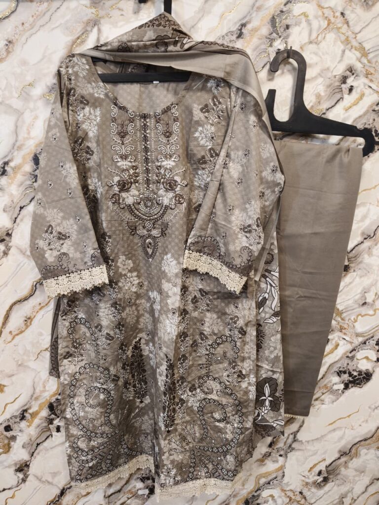 Embroiderd Ready To Wear Stich Dress - 1 - Mahira Fashion