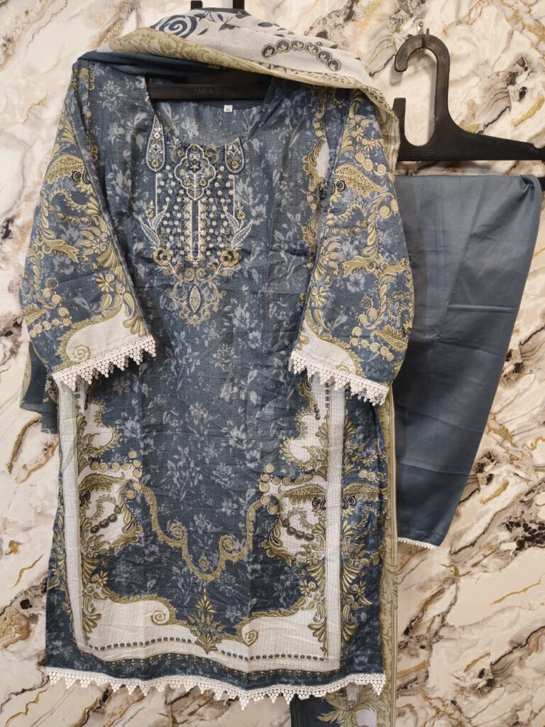 Embroiderd Ready To Wear Stich Dress -3 - Mahira Fashion