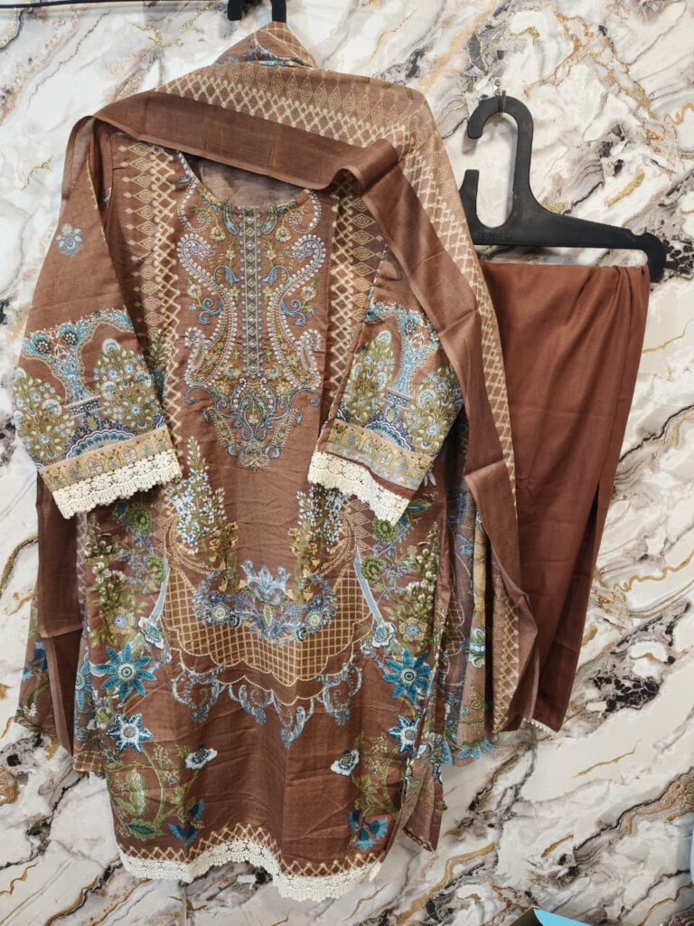 Embroiderd Ready To Wear Stich Dress -8 - Mahira Fashion