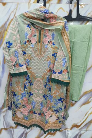 Pakistani Stich Dress-Pistachio Pearl
