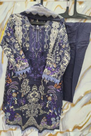 Pakistani Stich Dress-Moonlit Orchid