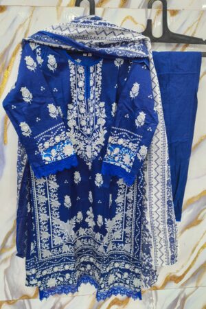 Pakistani Stich Dress-Royal Blue