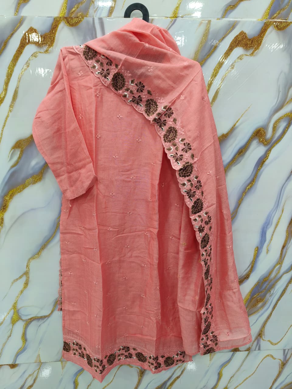 Classic Floral Kurti & Dupatta Set