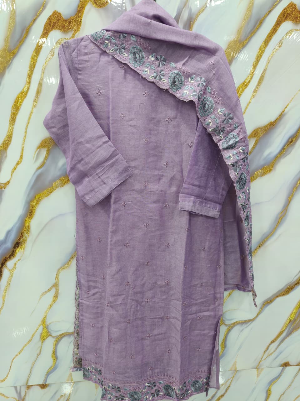 Classic Floral Kurti & Dupatta set