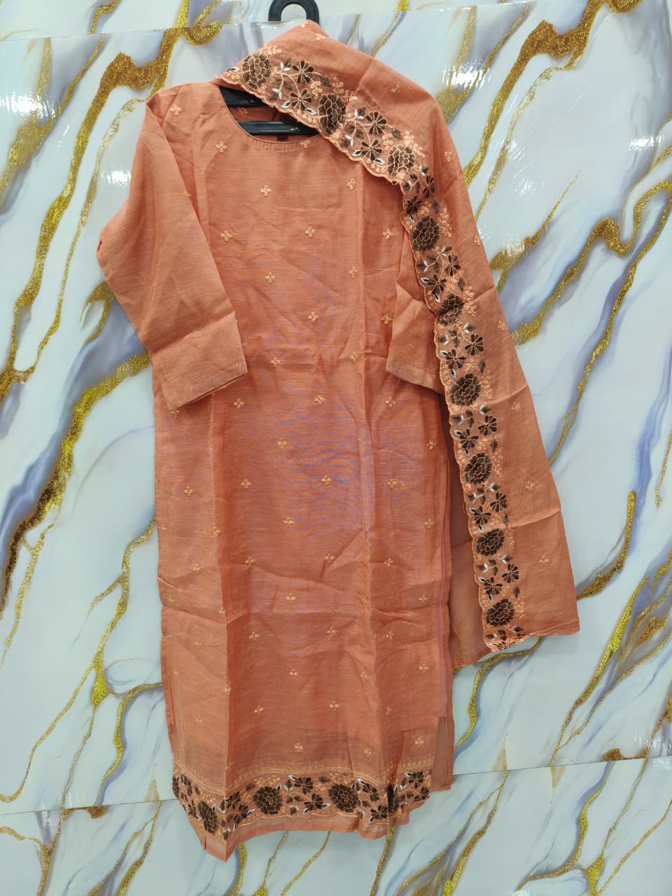 Classic Floral Kurti & Dupatta Set