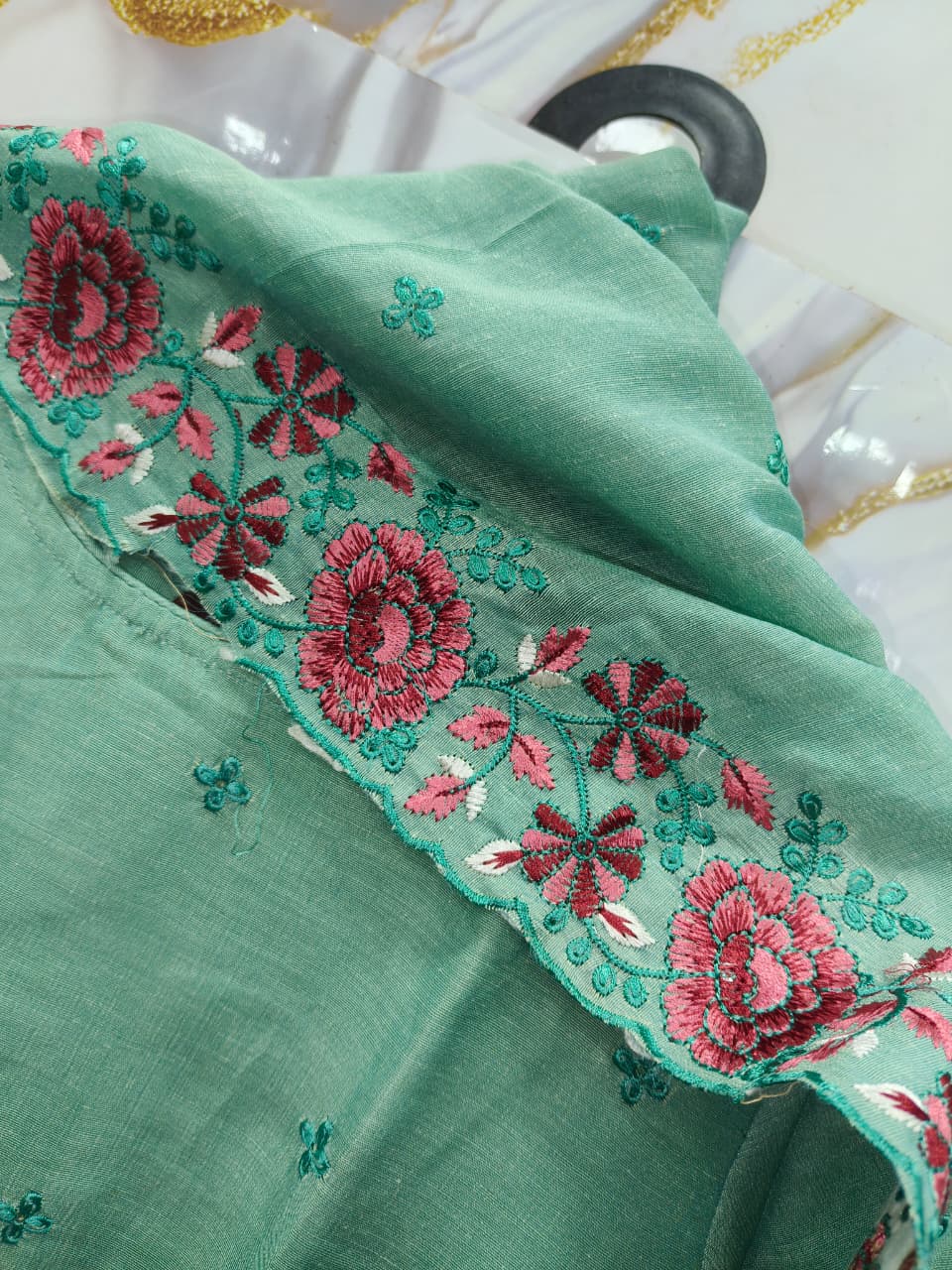 Classic Floral Kurti & Dupatta Set - Image 3