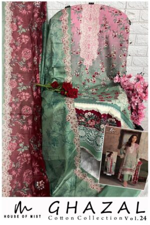 Vintage Bloom Cotton Suit Set - Mahira Fashion