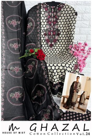 Noir Rose Elegance Suit Set - Mahira Fashion