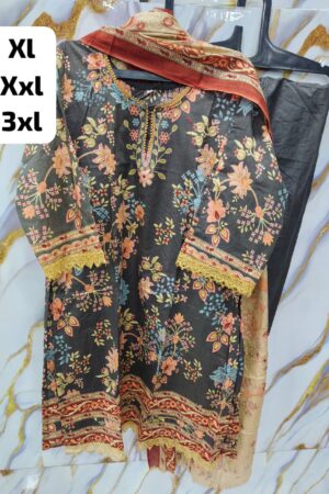 Noor Floral Printed Kurti Set with Dupatta - Mahira Fashion