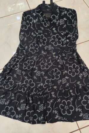 🖤 Monochrome Floral Tunic