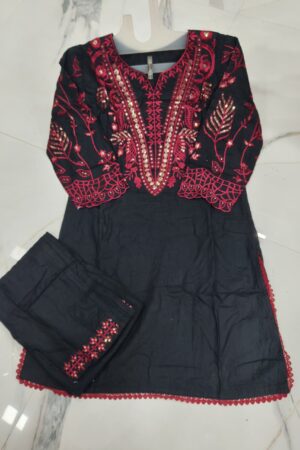 🖤 Noor Elysia Embroidered Stitched Suit Set ❤️✨