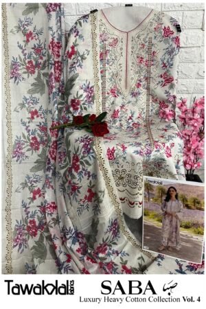 🌸 Saba Floral Grace Unstitched Suit 🌸