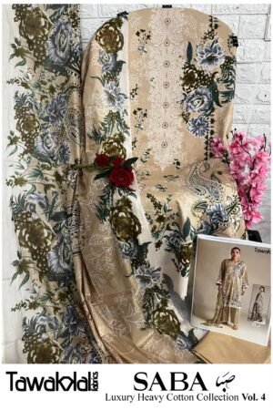 🌸 Floral Elegance – Luxury Heavy Cotton Unstitched 🌸
