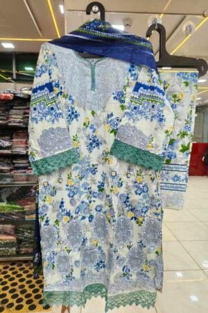 ✨ Premium Floral Pakistani Stitched Suit Set - 2 🌸