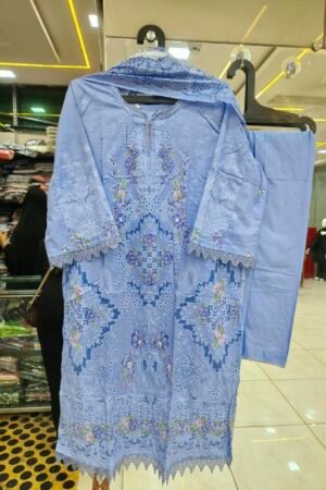 ✨ Premium Floral Pakistani Stitched Suit Set - 7 🌸