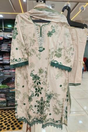 ✨ Premium Floral Pakistani Stitched Suit Set - 6🌸