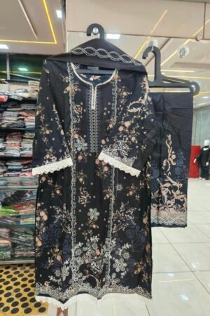 ✨ Premium Floral Pakistani Stitched Suit Set - 12 🌸