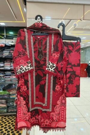✨ Premium Floral Pakistani Stitched Suit Set - 11 🌸