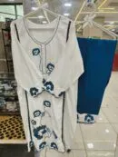 Elegant Floral Threadwork Kurti Set - Kurti Set for Women by Mahira Fashion - View 2