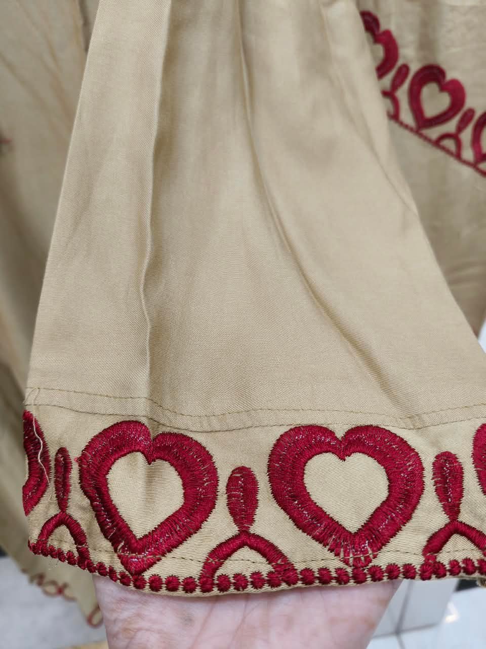 ✨ Chic Heart Bordered Festive Suit Set 🌸 - Image 3