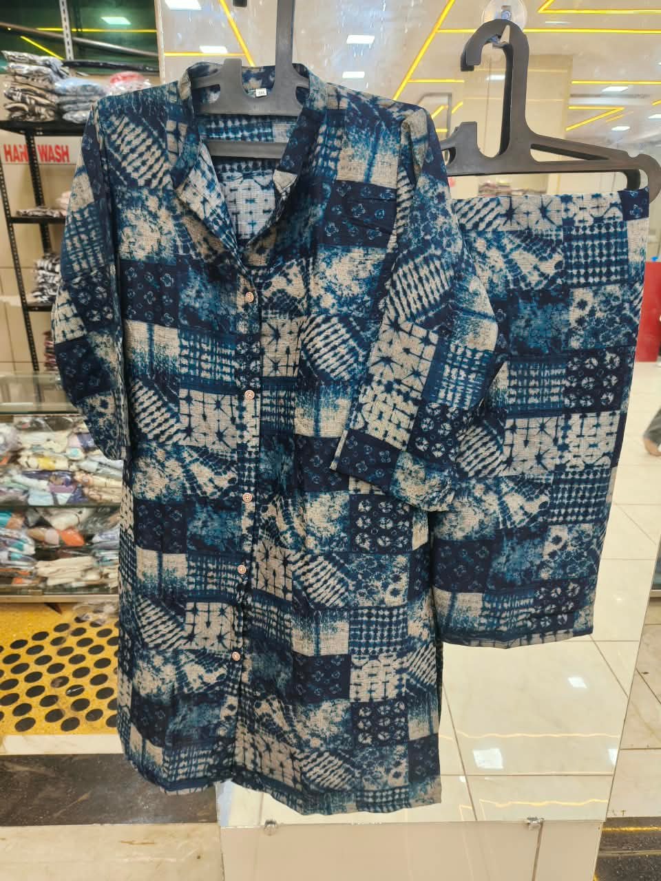 ๐ธ Printed Button-Down Tunic Set โ โน350 ๐ธ