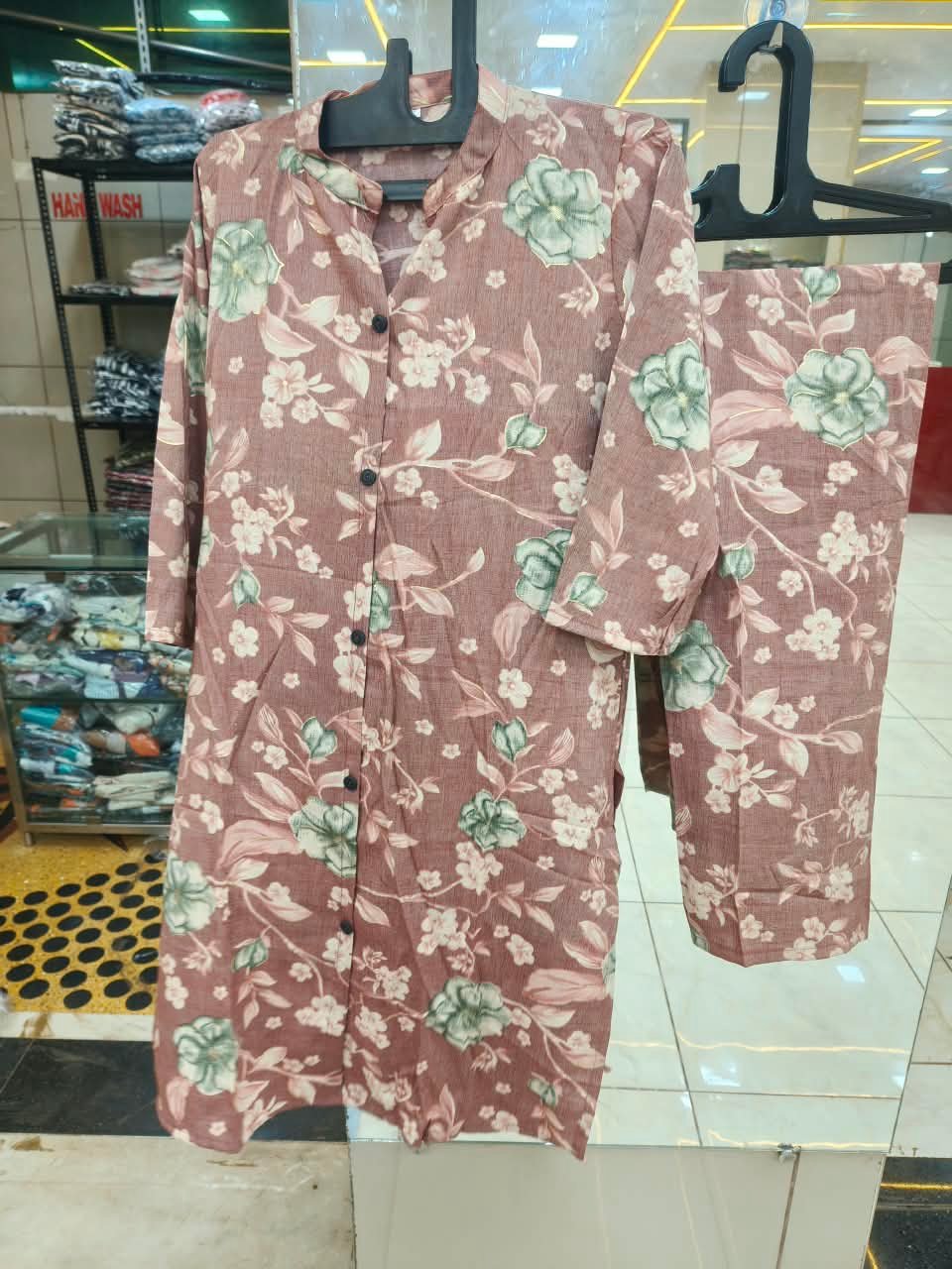 ๐ธ Printed Button-Down Tunic Set โ โน350 ๐ธ