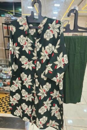 🌸 Printed Button-Down Tunic Set – ₹350 🌸