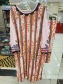 Stripe & Style Heavy Rayon Designer Set - Pakistani Stitched Suit by Mahira Fashion - View 2