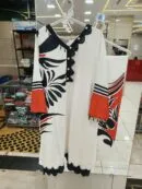Monochrome Muse Heavy Rayon Kurti Set - Pakistani Stitched Suit by Mahira Fashion - View 2