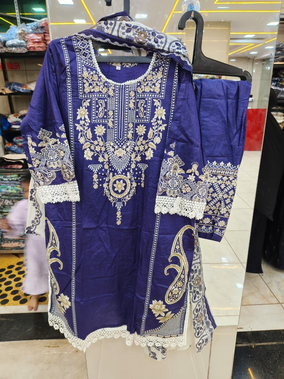 🌸 Floral Printed Kurti Pant Set with Dupatta-4 🌸