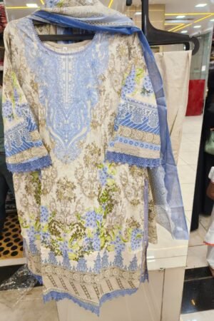 🌸 Floral Printed Kurti Pant Set with Dupatta-7 🌸