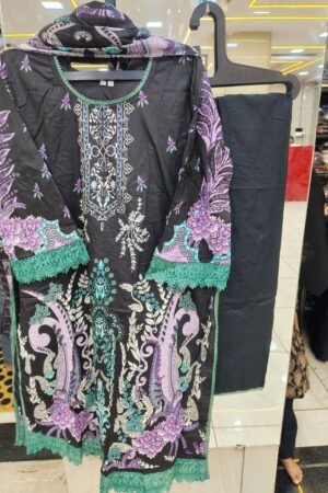 🌸 Floral Printed Kurti Pant Set with Dupatta-10 🌸