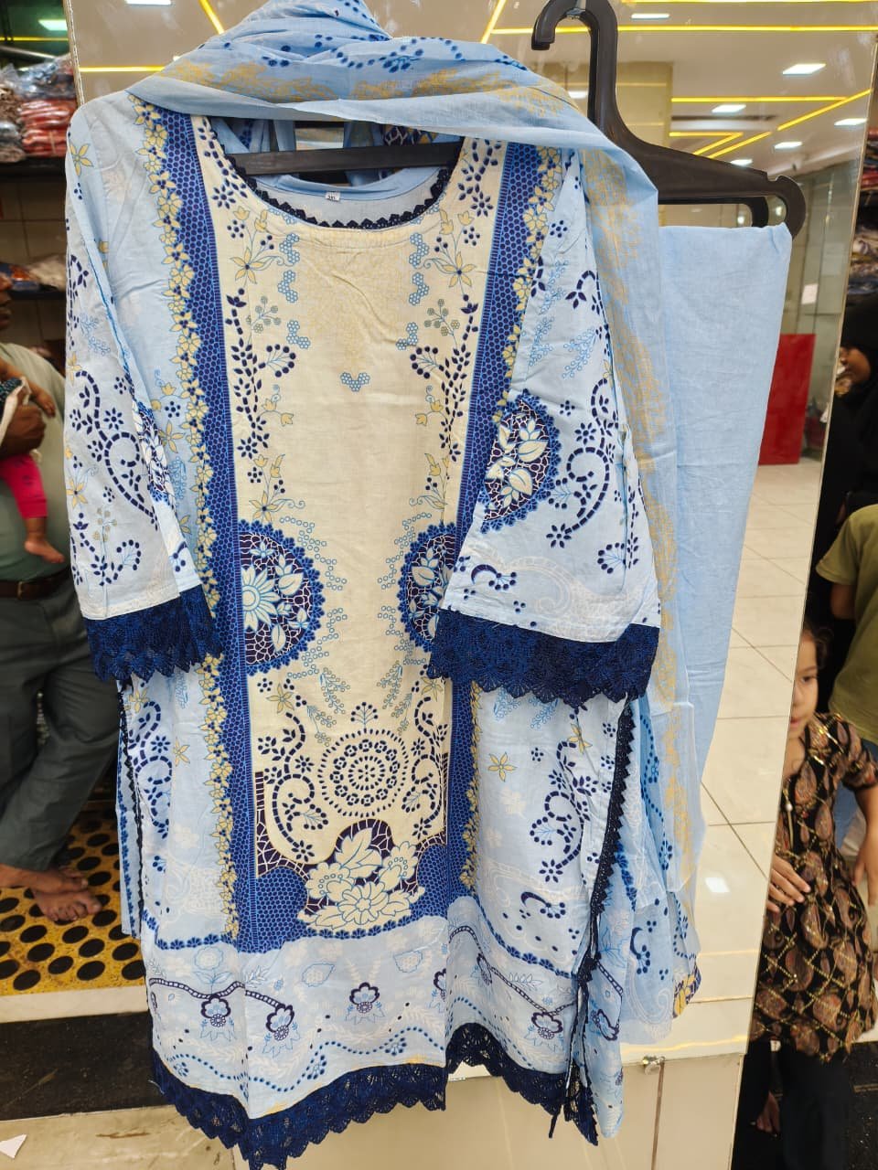 🌸 Floral Printed Kurti Pant Set with Dupatta-11🌸
