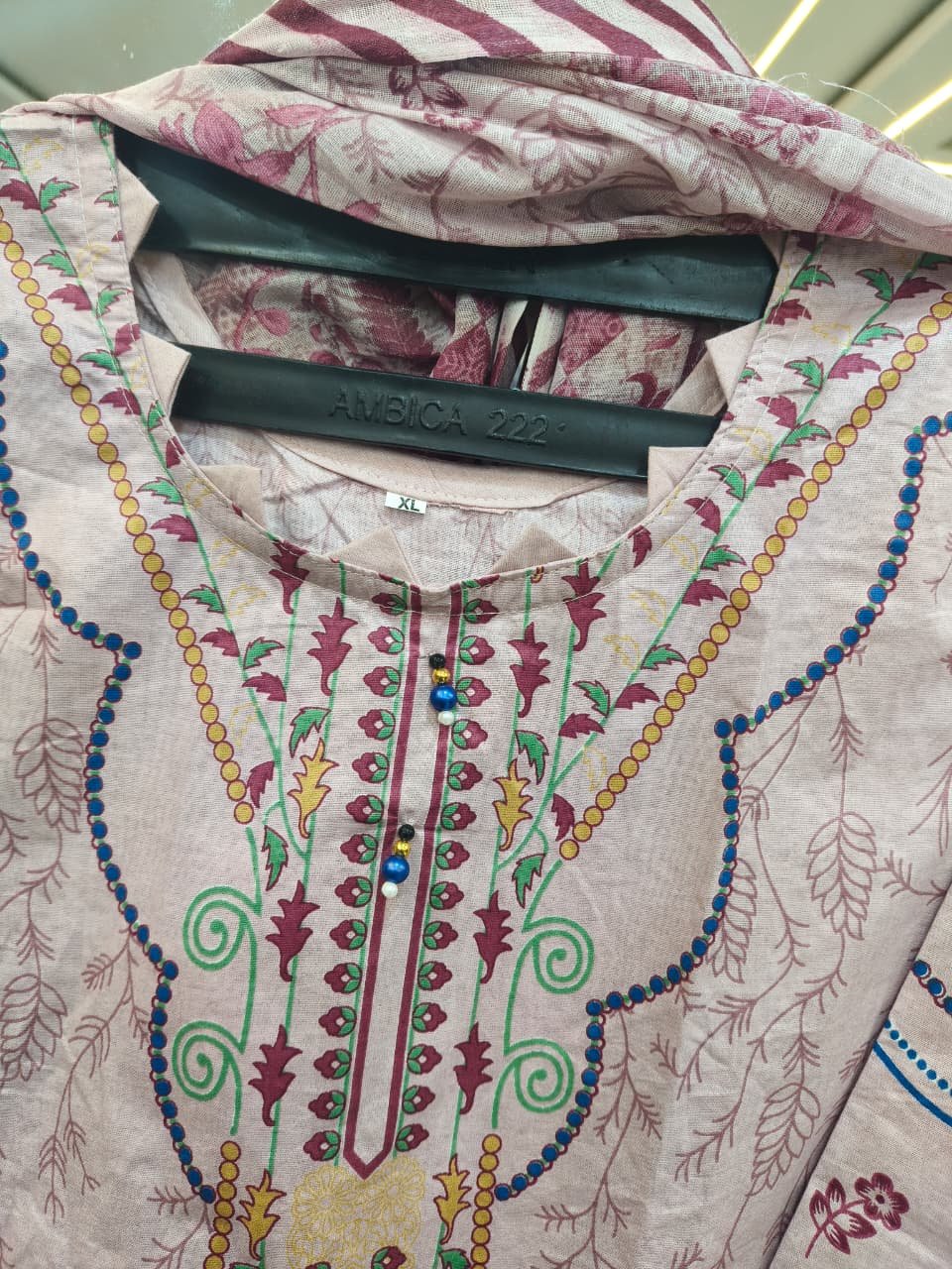🌸 Floral Charm Printed 3-Piece Kurti Set with Dupatta-6 ✨ - Image 3