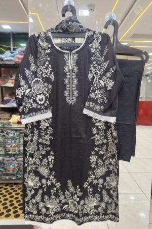 ✨ Ethnic Royalty Printed 3-Piece Suit Set-205 ✨