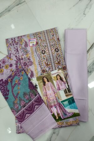 💜 Lavender Kashmee Blossom Mix Cotton Suit 💜